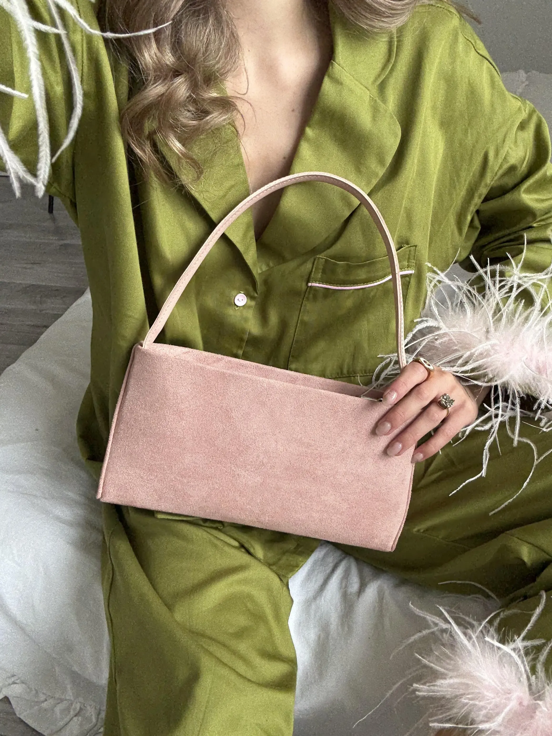 MUSE BAG SUEDE PINK